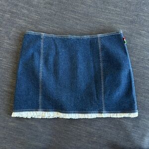 Moschino Mare Denim Mini Skirt